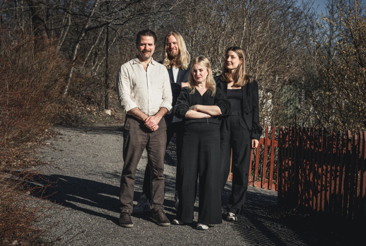 Teamet bakom 08: Carl Grape, Martin Schori, Irena Pozar och Frida Olheden